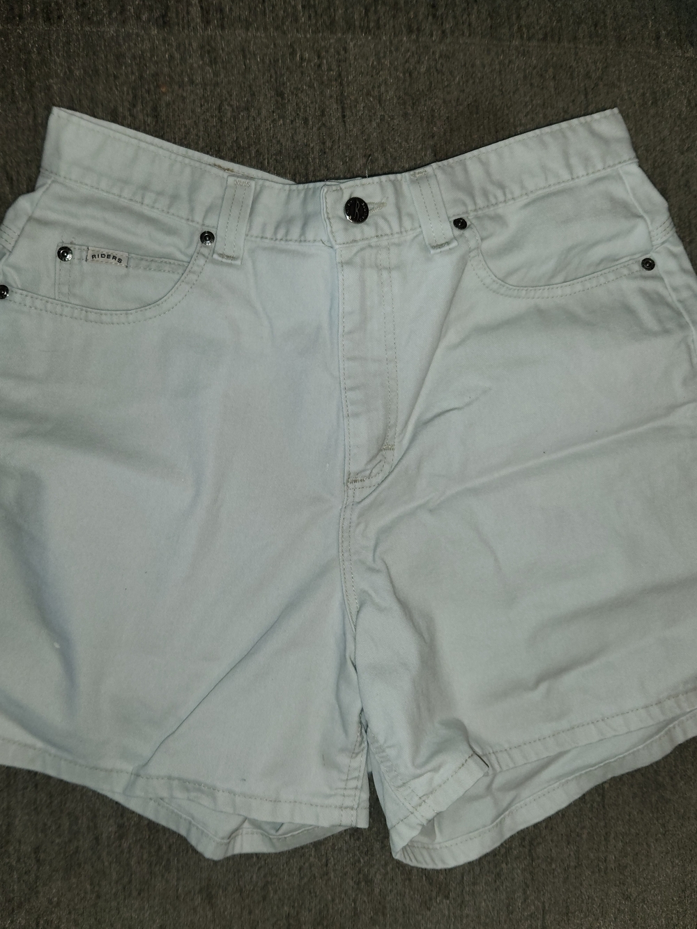 Lee Riders Light Beige Denim-Style Shorts Size 14
